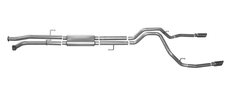 Gibson 10-19 Toyota Tundra SR5 4.6L 2.5in Cat-Back Dual Split Exhaust - Aluminized 7402 7402 Photo - Primary