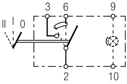 Hella Switch On/On/Off W Location Light 007832441 007832441 Technical Drawing