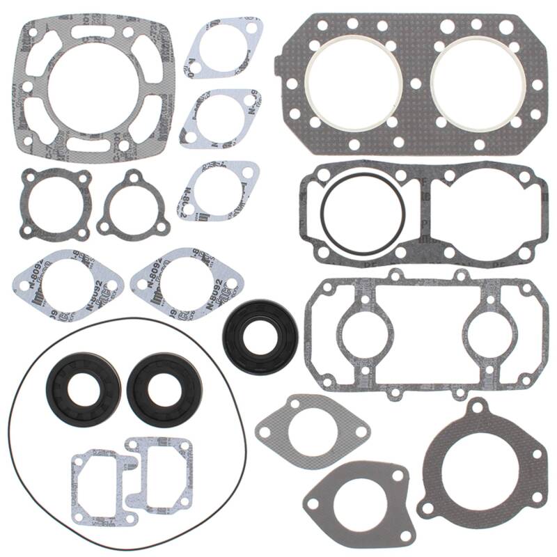 Vertex Pistons Vertex Gaskets 82-89 Kawasaki JS550 Complete Gasket Kit w/ Oil Seals 611103 611103 Photo - Primary