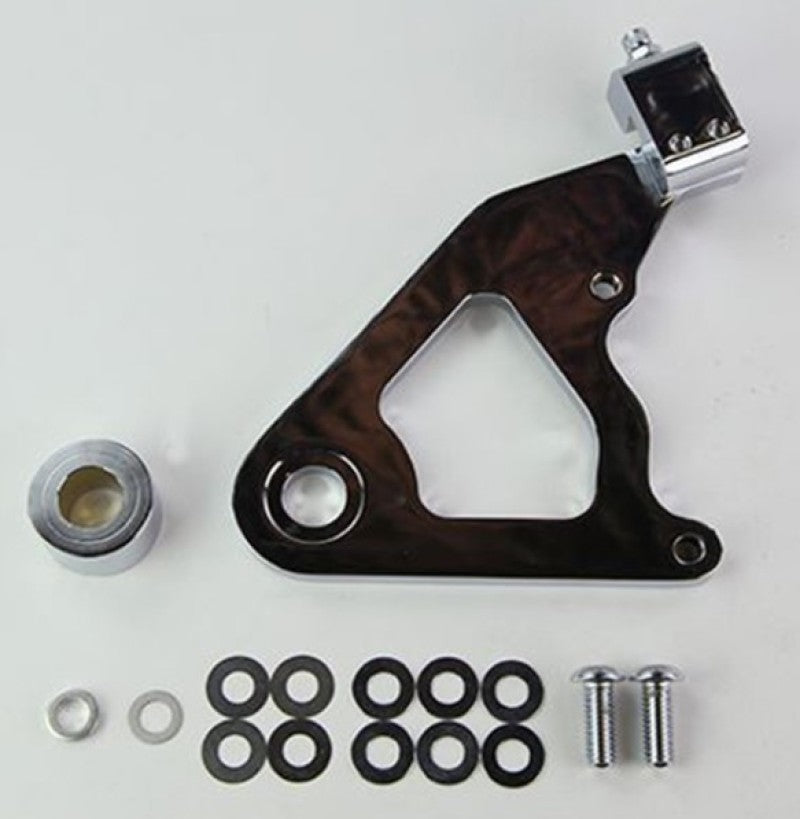 Wilwood Caliper Mounting Kit Chrome w/Bracket GP310 2000-Present Softail 250-8036 250-8036 User 1