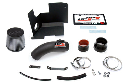 HPS Performance Products Shortram Air Intake Kit 2012-2015 Honda Civic Si 2.4L, Includes Heat Shield, Black