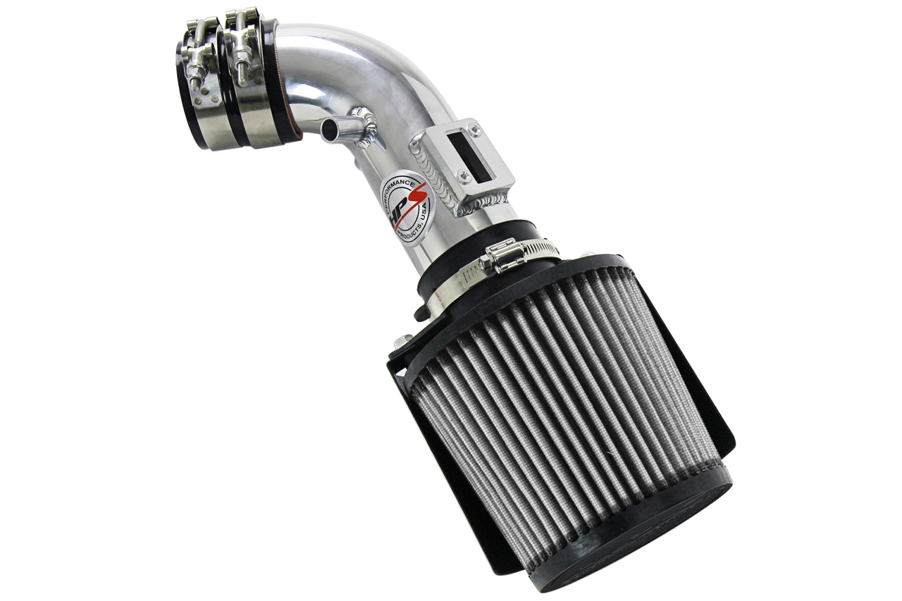 HPS Performance Products Shortram Air Intake Kit 2006-2011 Honda Civic 1.8L, Includes Heat Shield, Polish