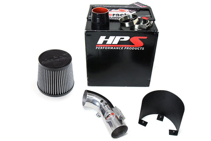 HPS Performance Products Shortram Air Intake Kit 2006-2011 Honda Civic 1.8L, Includes Heat Shield, Polish