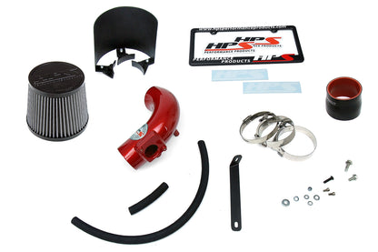 HPS Performance Shortram Air Intake Kit 2006-2007 Mazda Mazda5 2.3L Non Turbo, Includes Heat Shield, Red