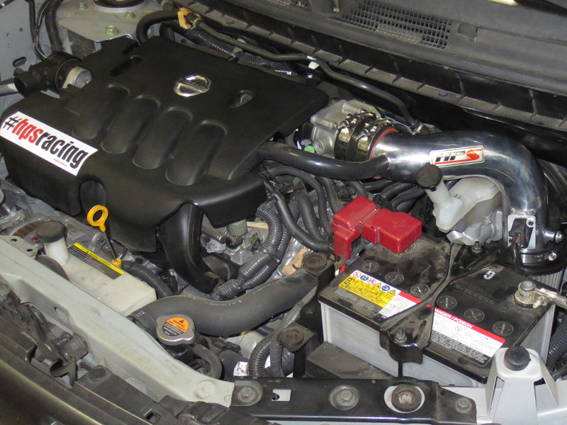 HPS Performance Products HPS Shortram Air Intake Kit 2009-2014 Nissan Cube 1.8L, Polish