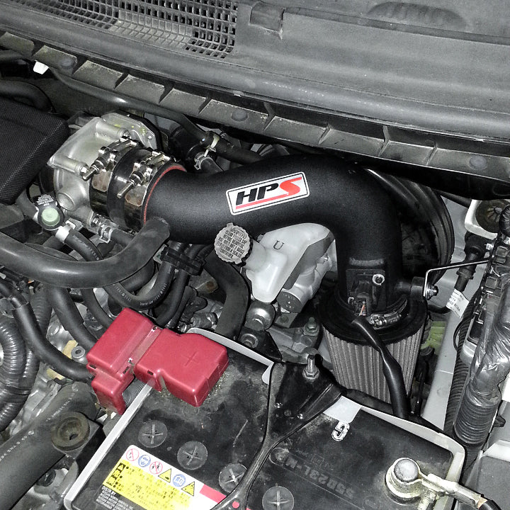 HPS Performance Products Shortram Air Intake Kit 2009-2014 Nissan Cube 1.8L, Black
