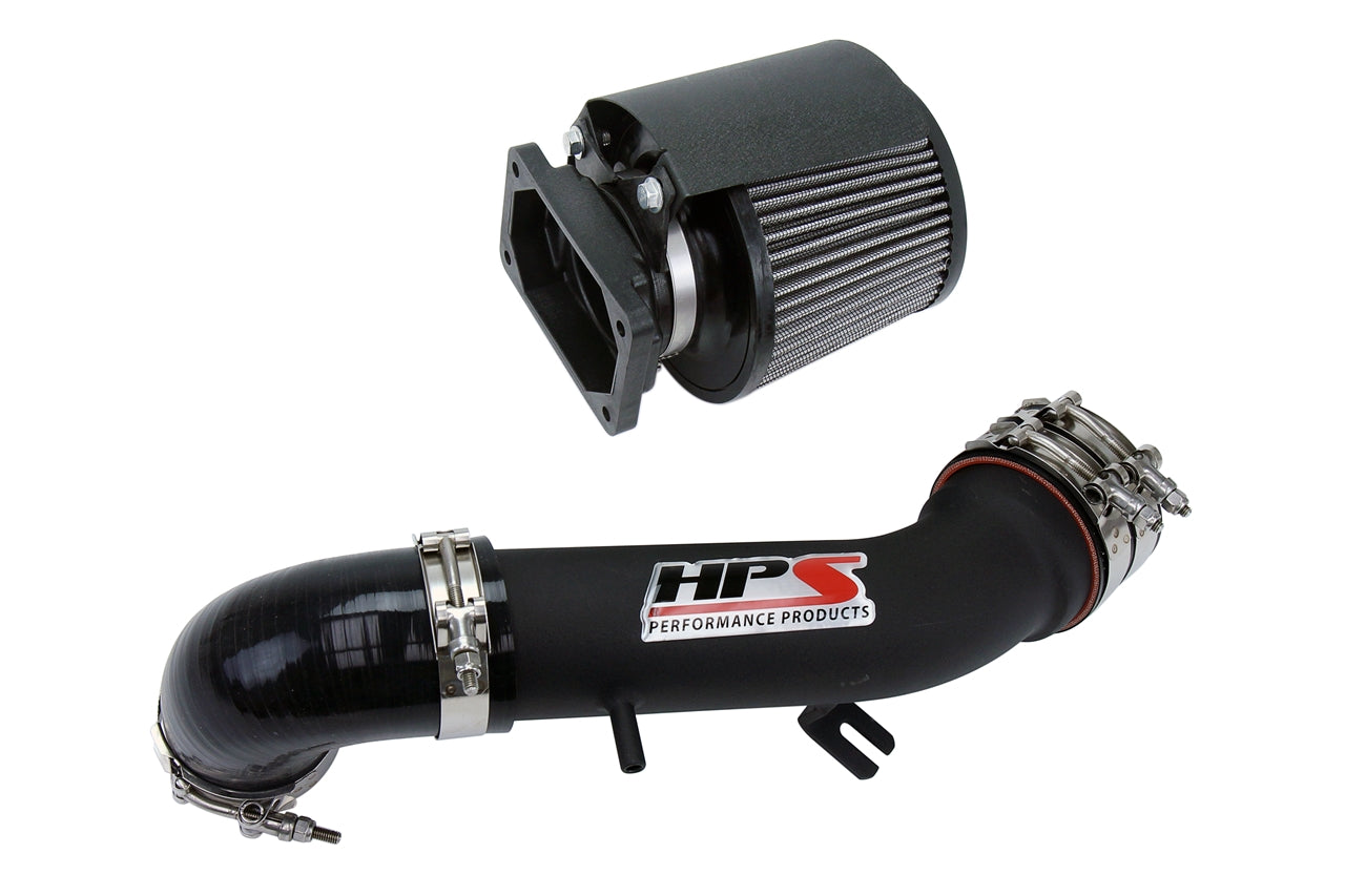 HPS Performance HPS Shortram Air Intake Kit 2000-2005 Mitsubishi Eclipse V6 3.0L, Includes Heat Shield, Black