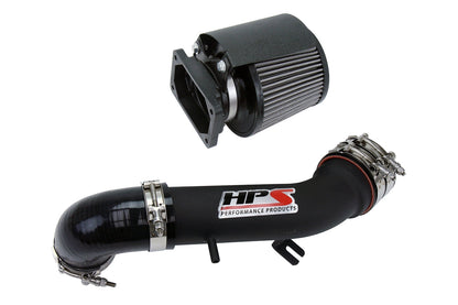 HPS Performance HPS Shortram Air Intake Kit 2000-2005 Mitsubishi Eclipse V6 3.0L, Includes Heat Shield, Black