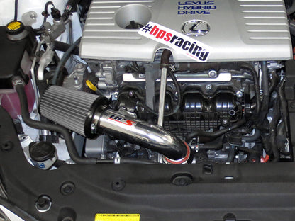 HPS Performance Products Shortram Air Intake Kit 2011-2017 Lexus CT200h, Polish