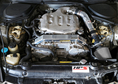HPS Performance HPS Shortram Air Intake Kit 2003-2006 Nissan 350Z 3.5L V6, Includes Heat Shield, 827-520