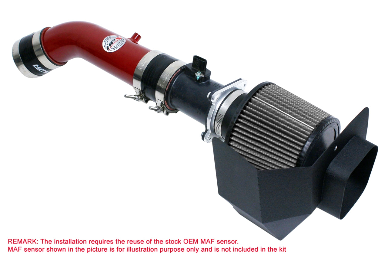 HPS Performance HPS Shortram Air Intake Kit 2003-2006 Nissan 350Z 3.5L V6, Includes Heat Shield, 827-520