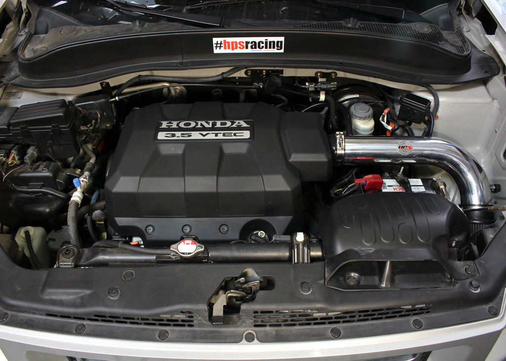 HPS Performance Products HPS Shortram Air Intake Kit 2006-2008 Honda Ridgeline 3.5L V6, 827-530
