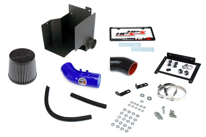 HPS Performance Products HPS Shortram Air Intake Kit 2010-2013 Kia Forte 2.0L, Includes Heat Shield, Blue
