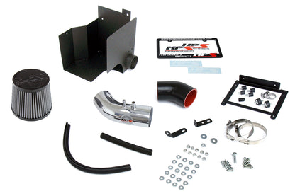 HPS Performance Products HPS Shortram Air Intake Kit 2010-2013 Kia Forte 2.0L, Includes Heat Shield, Polish