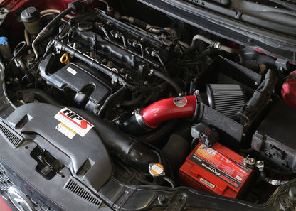 HPS Performance Products Shortram Air Intake Kit 2010-2013 Kia Forte 2.0L, Includes Heat Shield, Red