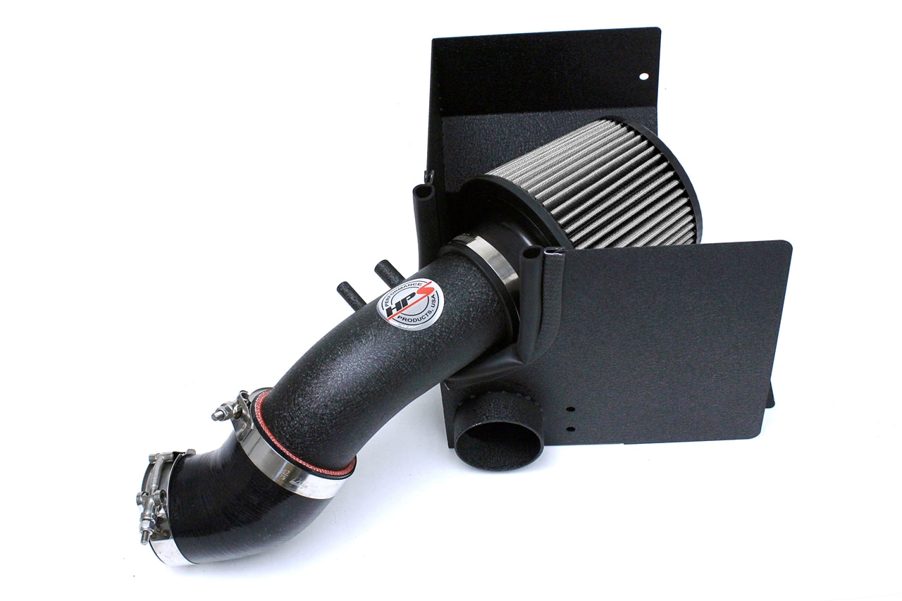 HPS Performance Products HPS Shortram Air Intake Kit 2010-2013 Kia Forte 2.0L, Includes Heat Shield, Black