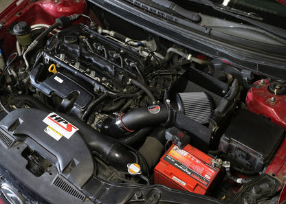 HPS Performance Products HPS Shortram Air Intake Kit 2010-2013 Kia Forte 2.0L, Includes Heat Shield, Black