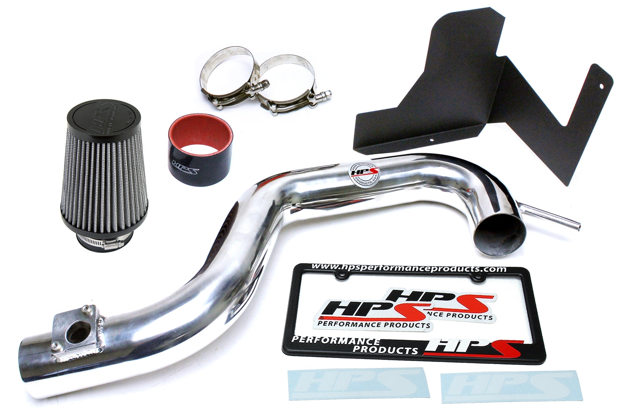 HPS Performance HPS Shortram Air Intake Kit 2010-2012 Subaru Outback 2.5L Non Turbo, Includes Heat Shield, Polish