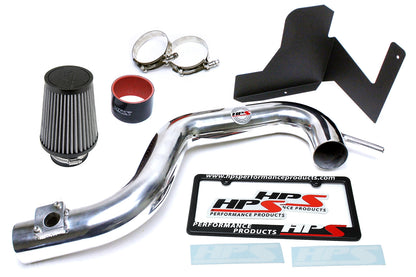 HPS Performance HPS Shortram Air Intake Kit 2010-2012 Subaru Outback 2.5L Non Turbo, Includes Heat Shield, Polish