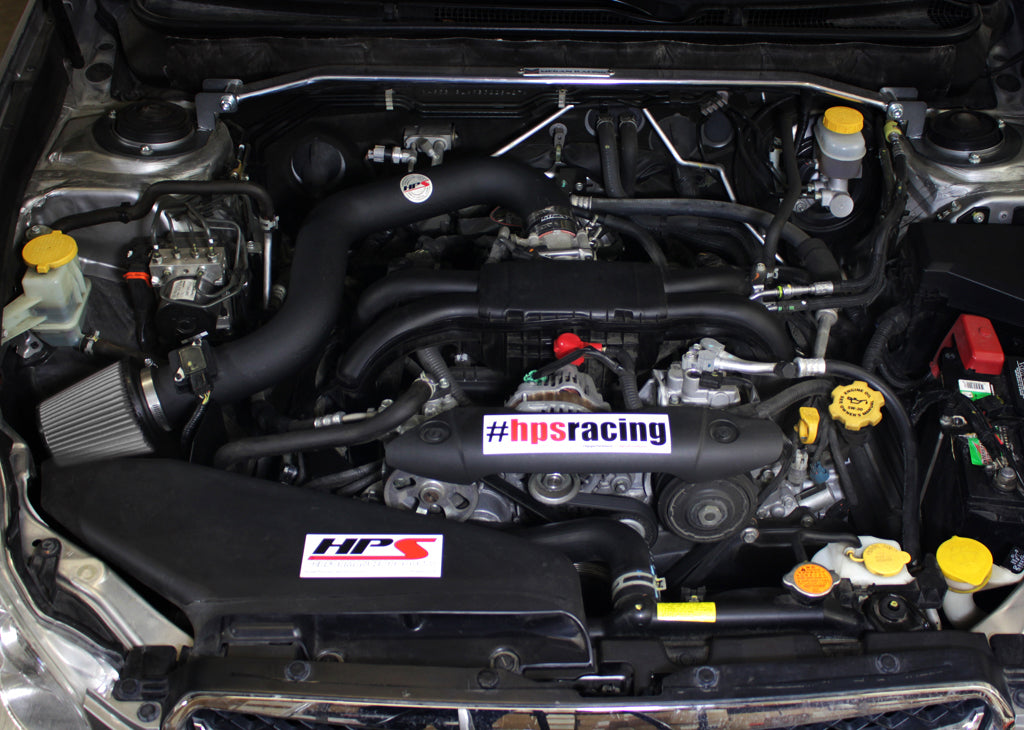 HPS Performance Products HPS Shortram Air Intake Kit 2010-2011 Subaru Legacy 2.5L Non Turbo, Includes Heat Shield, Black