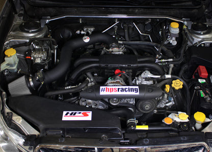 HPS Performance Products HPS Shortram Air Intake Kit 2010-2011 Subaru Legacy 2.5L Non Turbo, Includes Heat Shield, Black