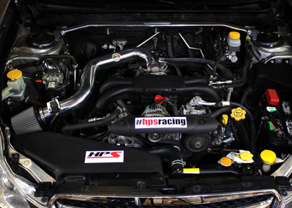 HPS Performance HPS Shortram Air Intake Kit 2010-2012 Subaru Legacy 2.5L Non Turbo, Includes Heat Shield, 827-557