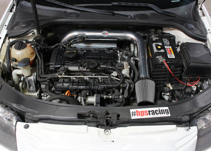 HPS Performance HPS Shortram Air Intake Kit 2006-2008 Volkswagen EOS 2.0T Turbo FSI Auto Trans., Includes Heat Shield, 827-564