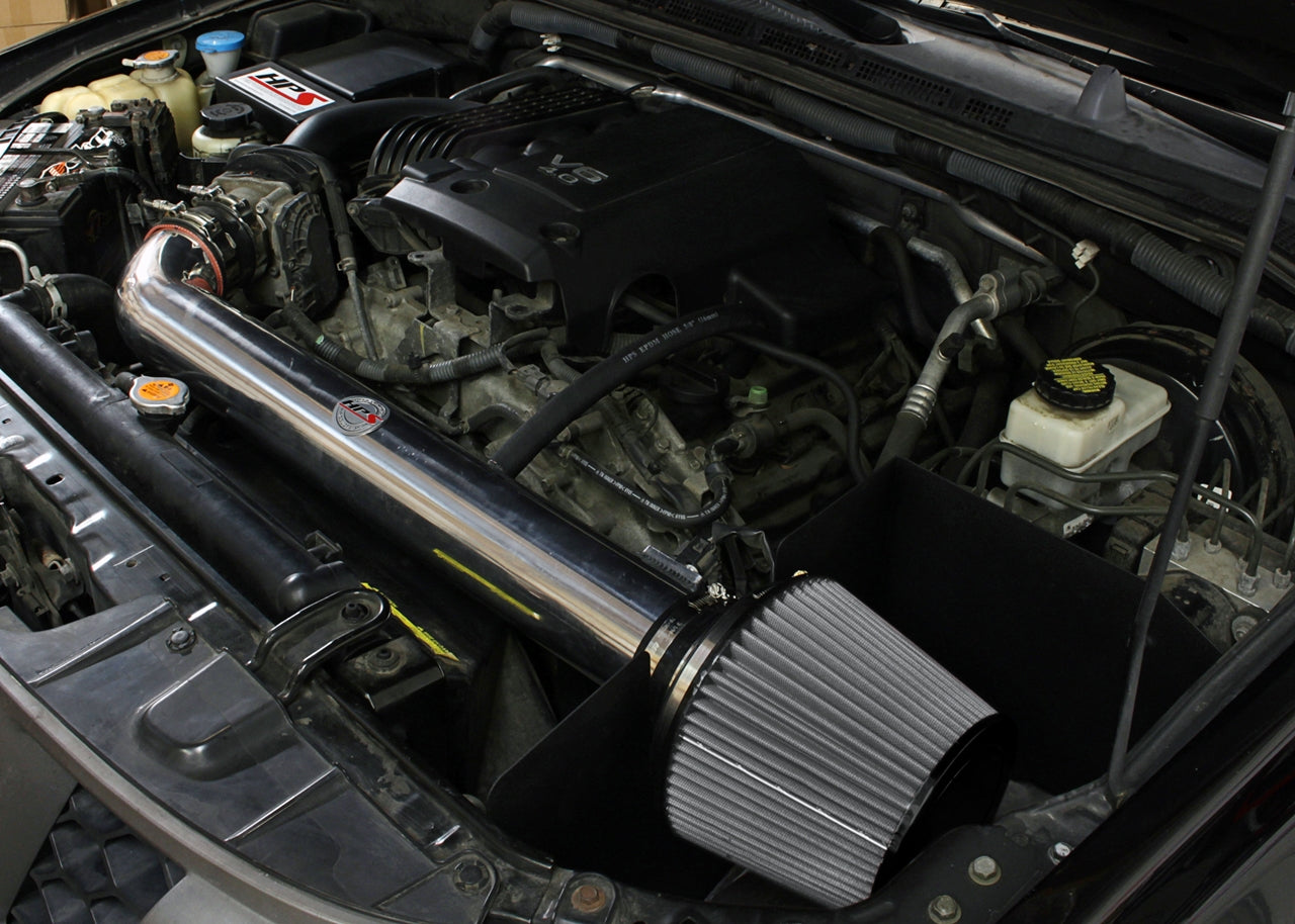 HPS Performance HPS Shortram Air Intake Kit 2005-2015 Nissan Frontier 4.0L V6, Includes Heat Shield, 827-567