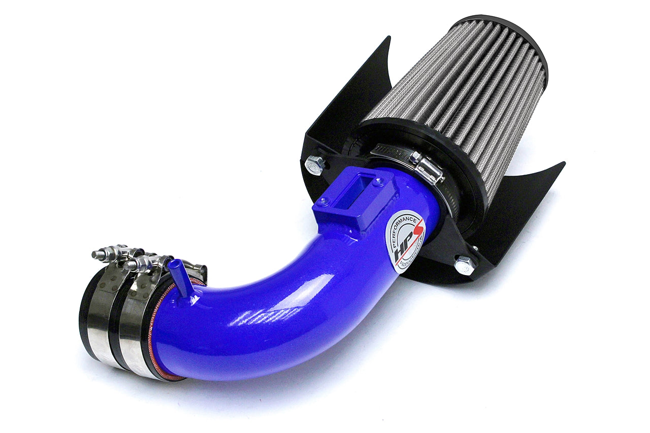 HPS Performance Products Shortram Air Intake Kit 2015-2018 Honda Fit 1.5L, Includes Heat Shield, Blue
