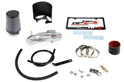 HPS Performance Products Shortram Air Intake Kit 2015-2018 Honda Fit 1.5L, Includes Heat Shield, Polish