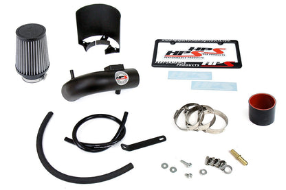 HPS Performance Products Shortram Air Intake Kit 2015-2018 Honda Fit 1.5L, Includes Heat Shield, Black