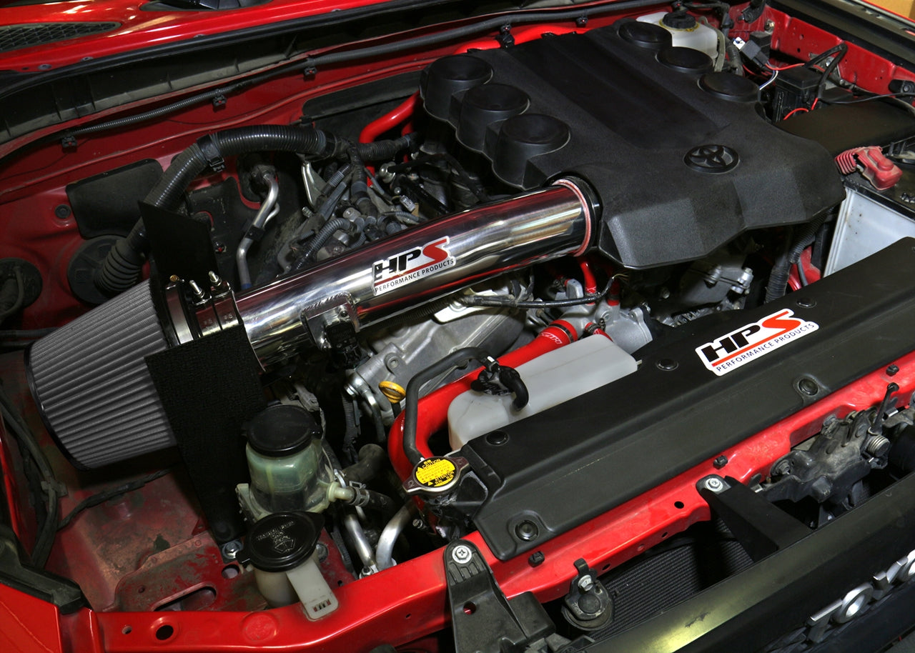 HPS Performance HPS Shortram Air Intake Kit 2010-2014 Toyota FJ Cruiser 4.0L V6, Includes Heat Shield, 827-583
