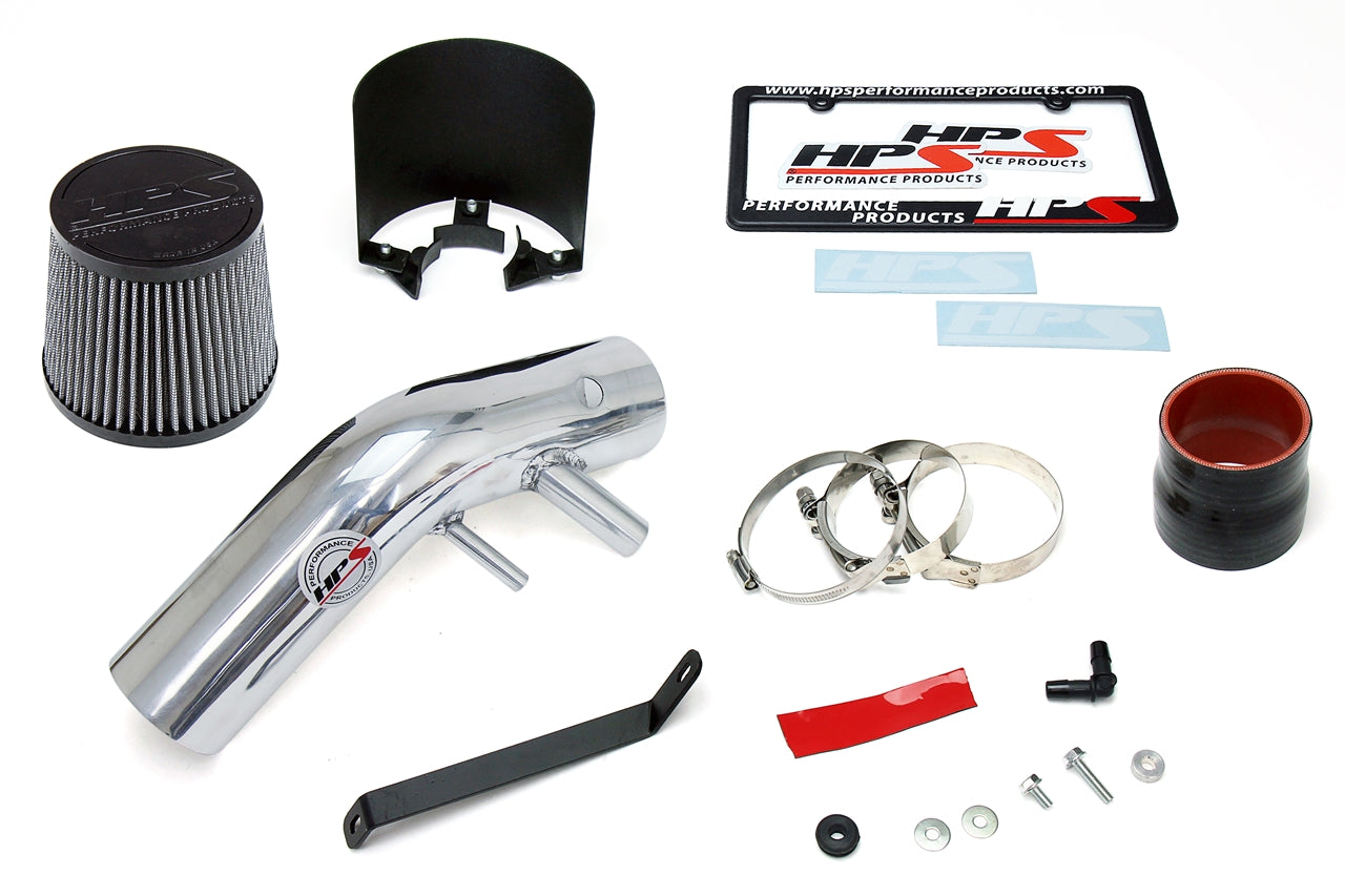 HPS Performance HPS Shortram Air Intake Kit 2016-2017 Kia Optima LX 1.6L Turbo, Includes Heat Shield, Polish