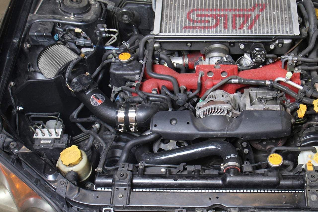 HPS Performance HPS Shortram Air Intake Kit 2006-2007 Subaru WRX 2.5L Turbo, Includes Heat Shield, 827-606