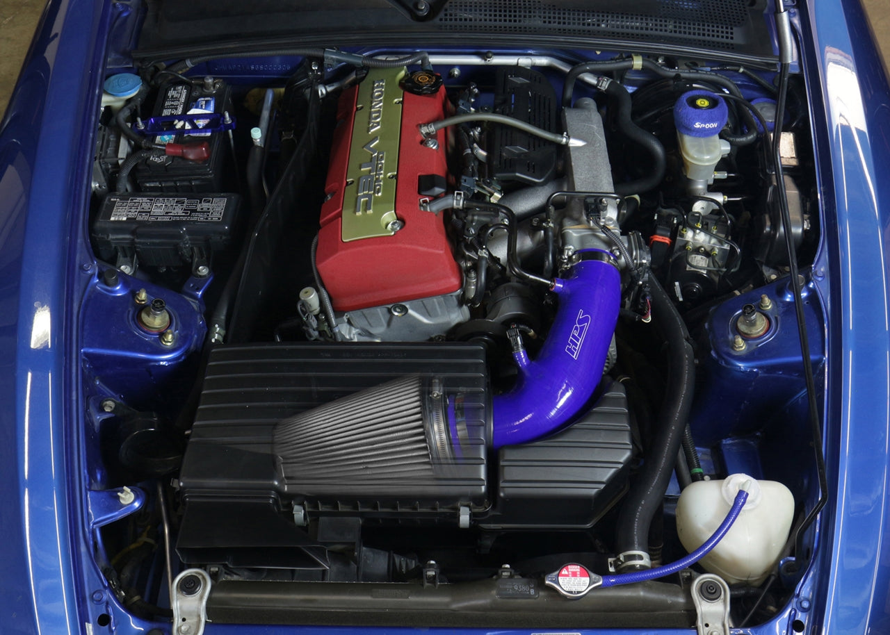 HPS Performance HPS Shortram Air Intake Kit 2006-2009 Honda S2000 AP2 2.2L F22 drive-by-wire, Blue