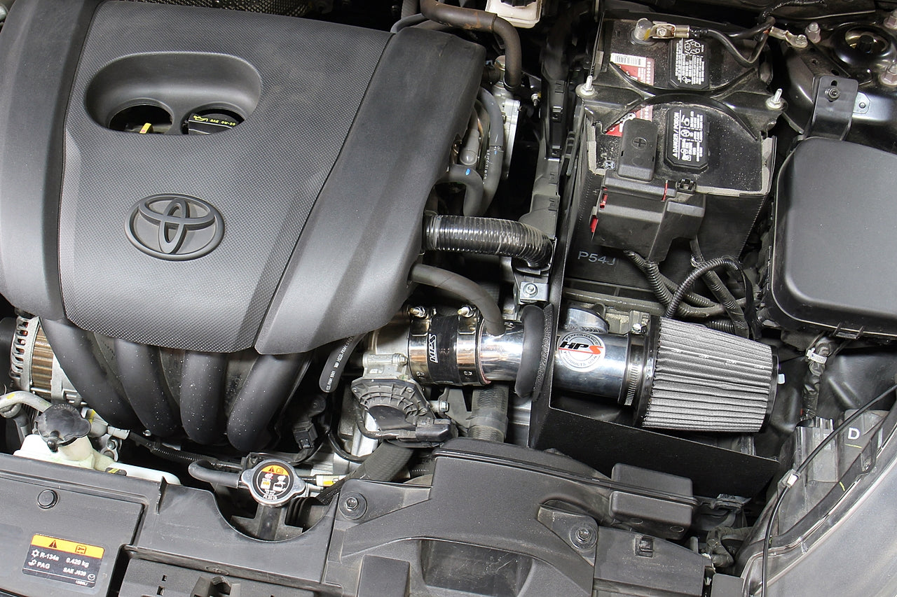 HPS Performance Products HPS Shortram Air Intake Kit 2017-2018 Toyota Yaris iA 1.5L, Includes Heat Shield, 827-613