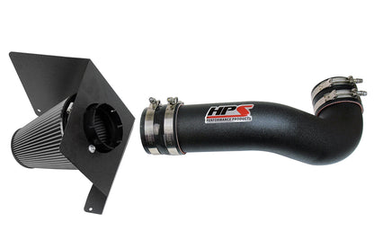 HPS Performance HPS Shortram Air Intake Kit 2007-2009 Chevy Cheyenne 2500 5.3L V8, Includes Heat Shield, 827-622