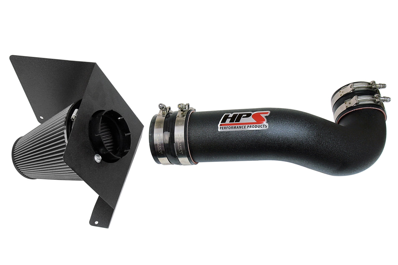 HPS Performance HPS Shortram Air Intake Kit 2007-2008 Chevy Tahoe 4.8L 5.3L V8, Includes Heat Shield, 827-622