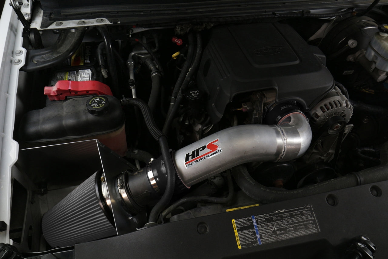 HPS Performance HPS Shortram Air Intake Kit 2007-2009 Chevy Cheyenne 2500 5.3L V8, Includes Heat Shield, 827-622