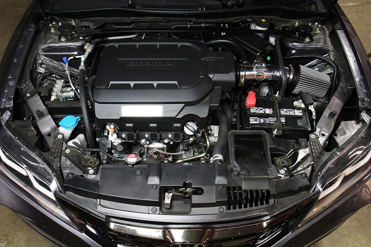 HPS Performance HPS Shortram Air Intake Kit 2013-2017 Honda Accord 3.5L V6, Includes Heat Shield, 827-780