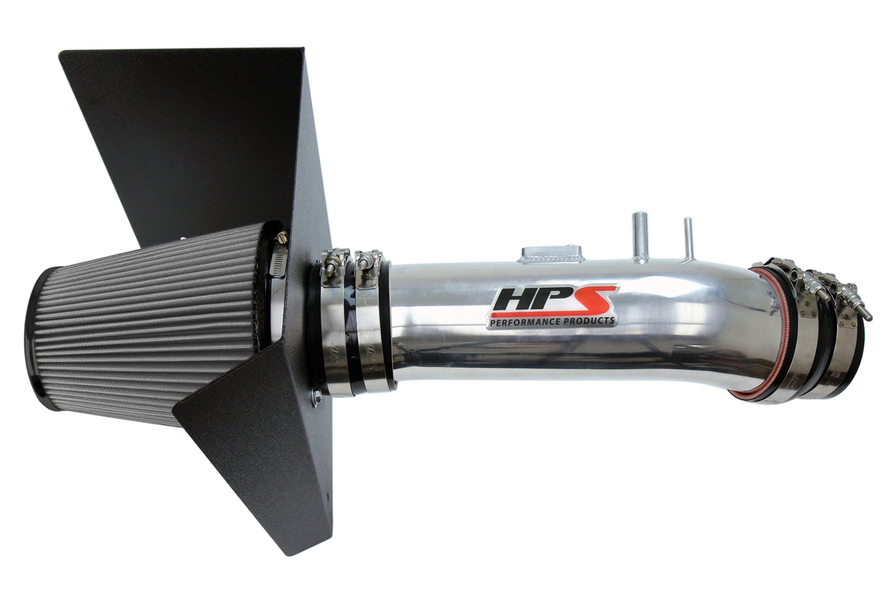 HPS Performance HPS Shortram Air Intake Kit 2012-2019 Toyota Tundra 5.7L V8, Includes Heat Shield, Polish