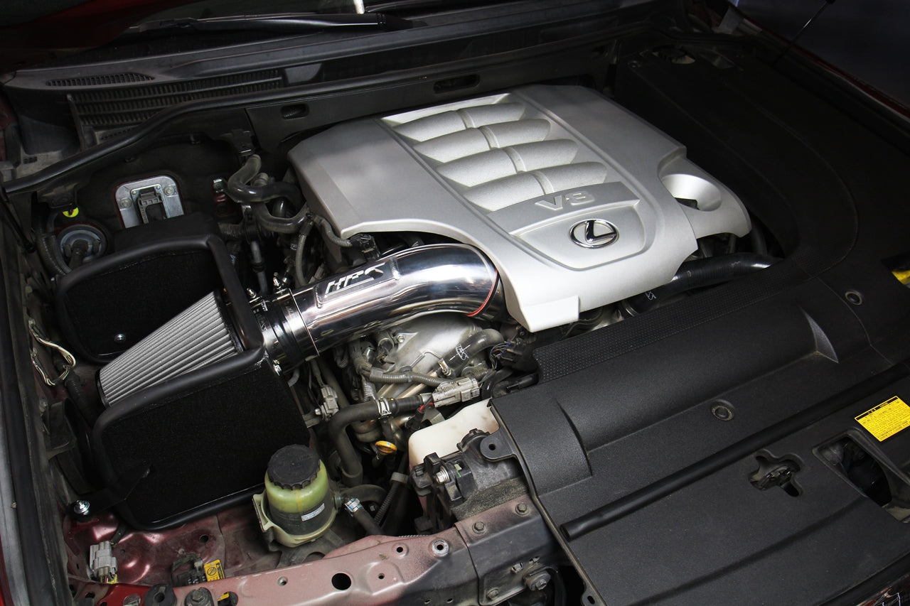 HPS Performance HPS Shortram Air Intake Kit 2008-2020 Toyota Land Cruiser 5.7L V8, Includes Heat Shield, 827-635