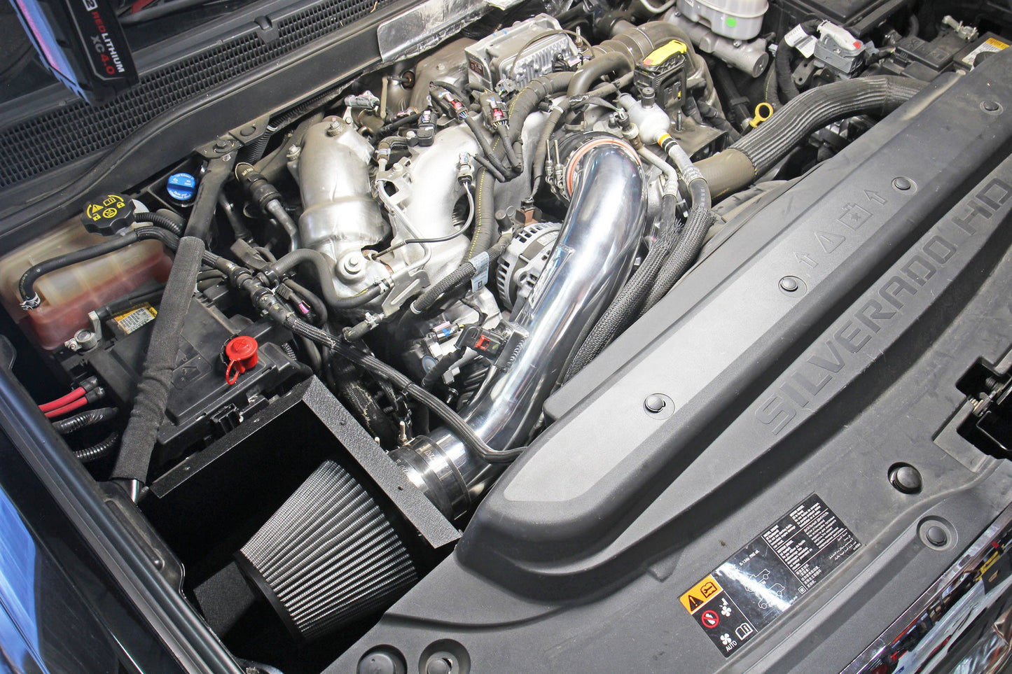 HPS Performance HPS Cold Air Intake Kit with Heat Shield Chevy 2017-2019 Silverado 2500 HD 6.6L V8 Duramax Diesel Turbo L5P