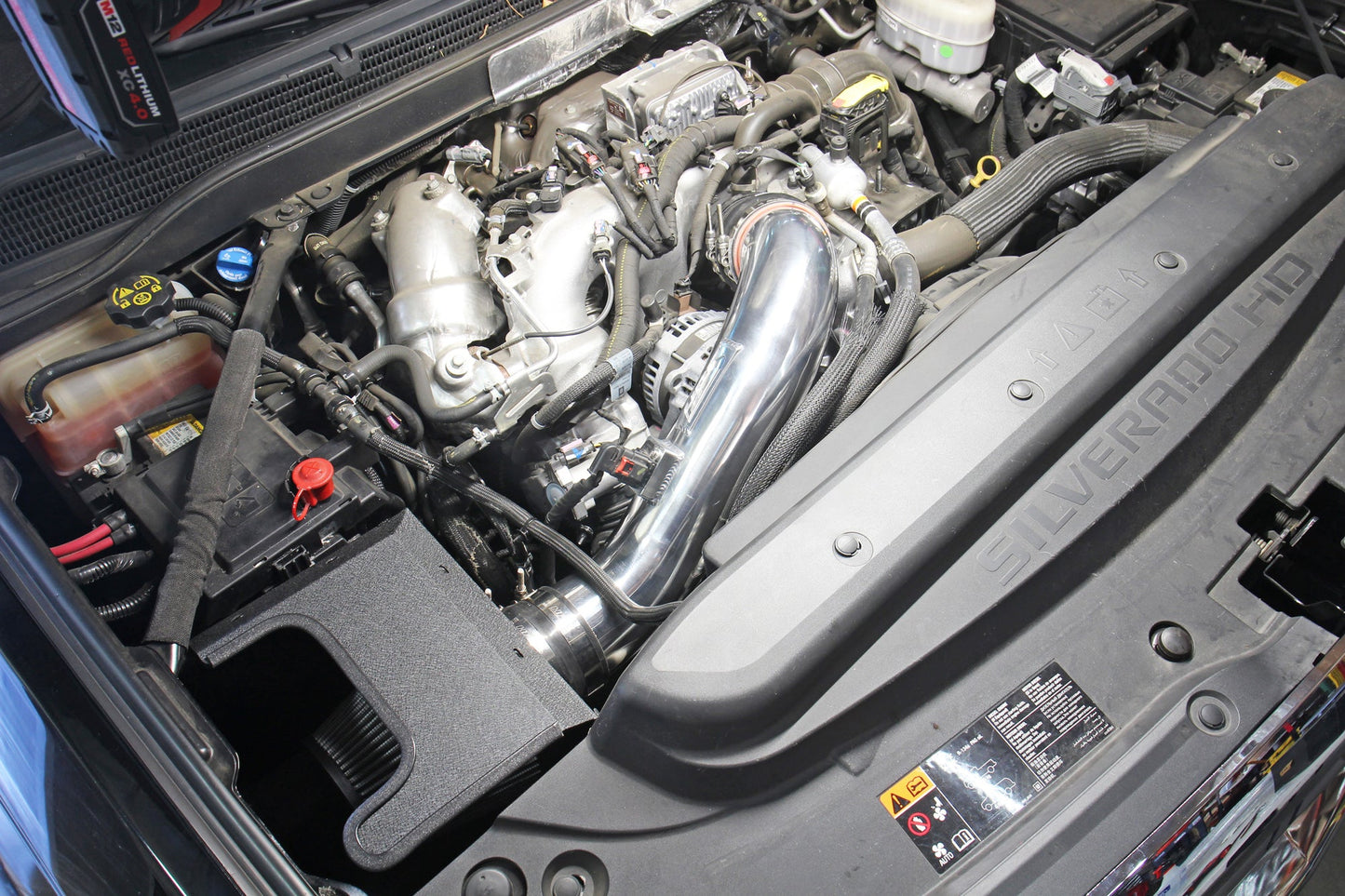 HPS Performance HPS Cold Air Intake Kit with Heat Shield GMC 2017-2019 sierra 2500 HD 6.6L V8 Duramax Diesel Turbo L5P