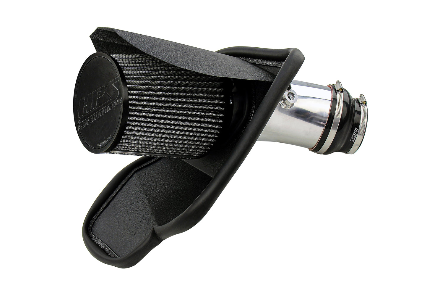 HPS Air Intake with Heat Shield, Dodge 2019-2023 Charger Hellcat 6.2L V8 Supercharged, 827-681