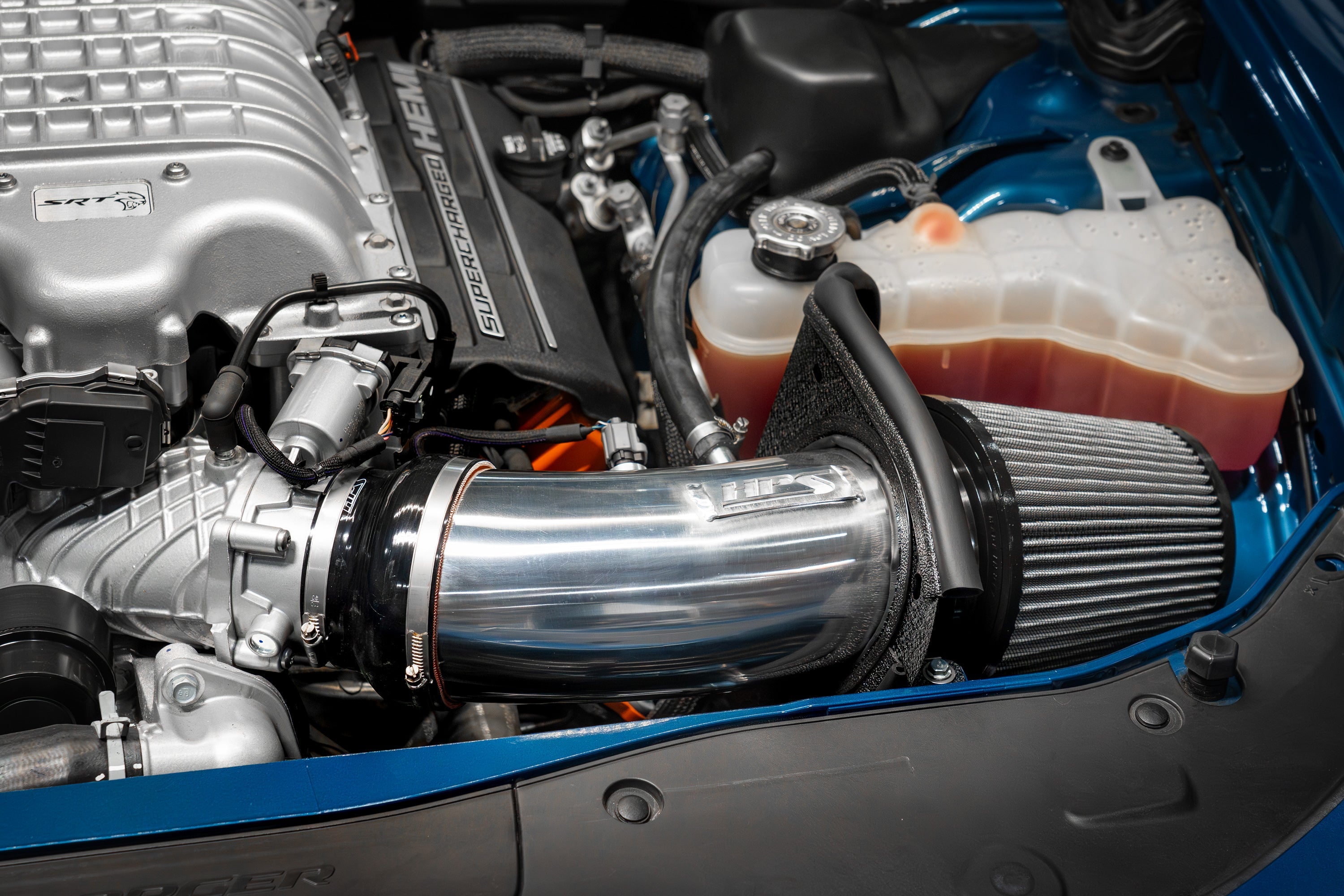 Performance Air Intake with Heat Shield, Dodge 2019-2023 Charger Hellcat 6.2L V8 Supercharged, 827-681