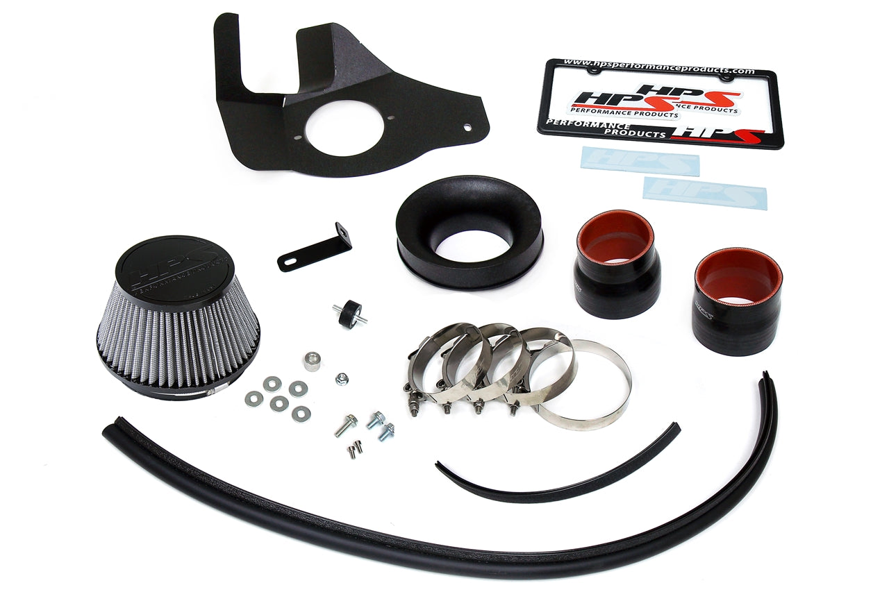 HPS Performance Air Intake Kit with Heat Shield, 2013-2020 Lexus GS350 3.5L V6, Polished 827-682P