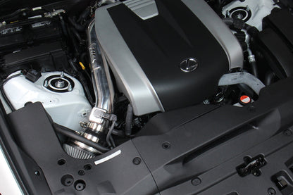 HPS Performance Air Intake Kit with Heat Shield, 2013-2020 Lexus GS350 3.5L V6, Blue 827-682BL