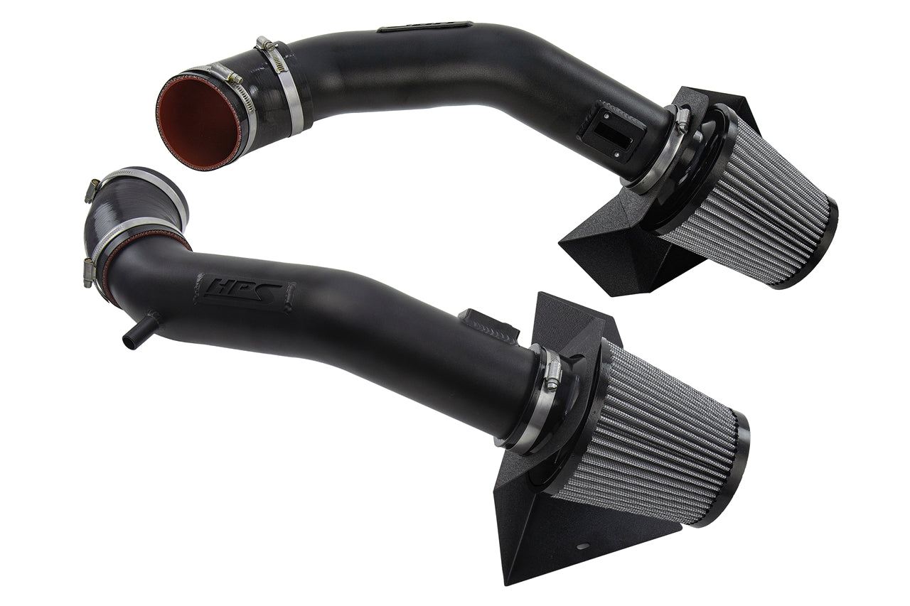 HPS Performance HPS Shortram Air Intake Kit 2014-2019 Infiniti Q70 5.6L V8, Includes Heat Shield, 827-688