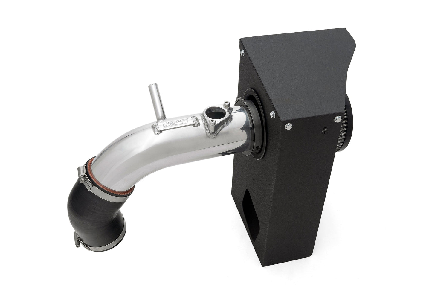 HPS Performance Air Intake Kit with Heat Shield, 2019-2025 Toyota RAV4 Hybrid 2.5L, Polished 827-768P